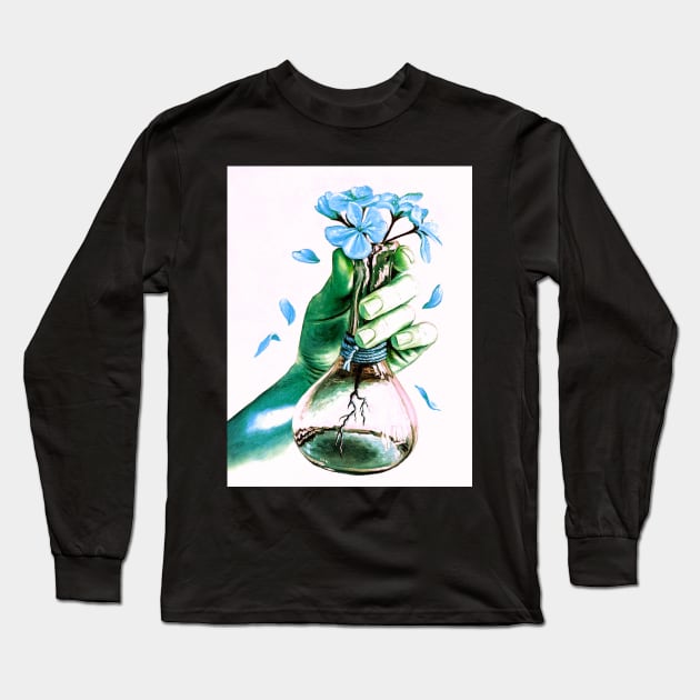 Witch and wizards potion bottle - earth Long Sleeve T-Shirt by LukjanovArt